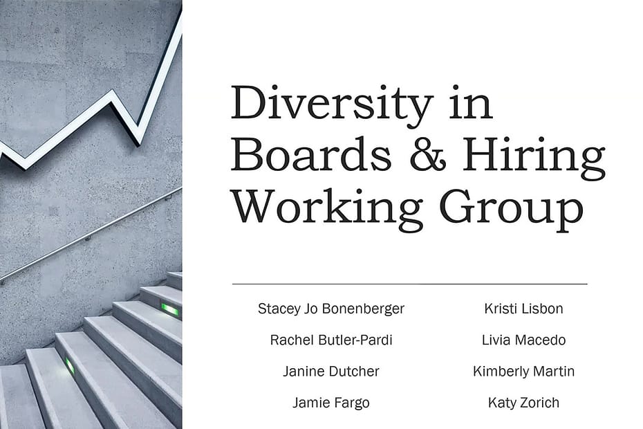 Diversity in Boards & Hiring Working Group