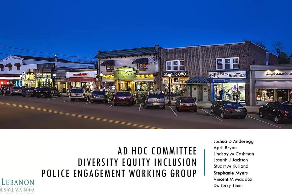 Ad Hoc Committee | Diversity Equity Inclusion | Police Engagement Working Group