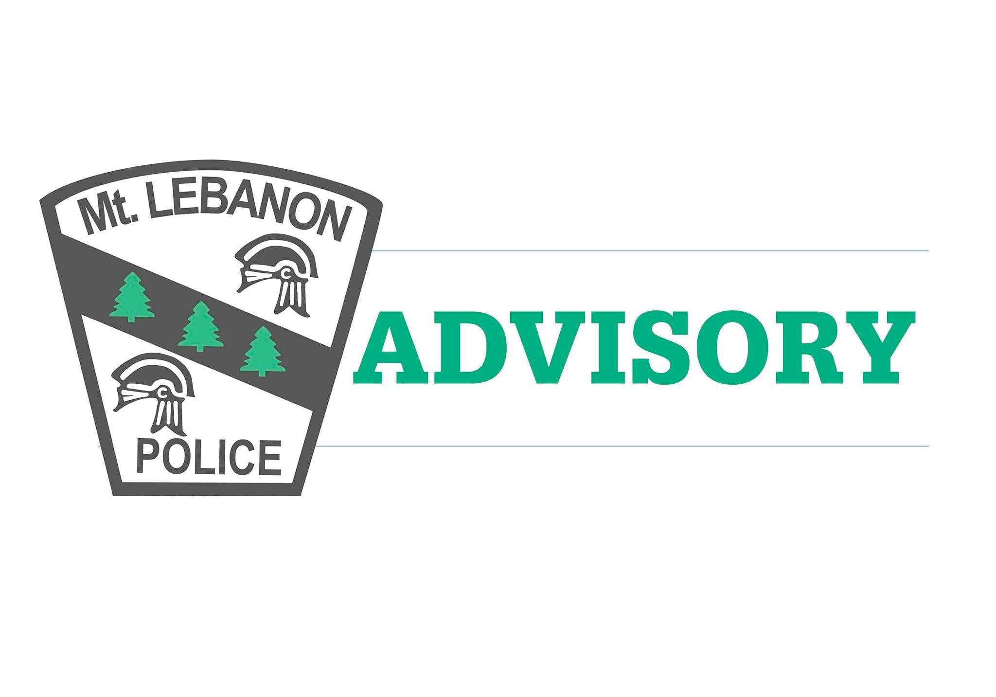 Mt. Lebanon Police | Advisory